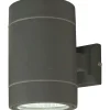 LED-ulkoseinävalaisin Aneta Lighting Cyklo alas-ylösvalo IP54 tummanharmaa