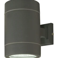 LED-ulkoseinävalaisin Aneta Lighting Cyklo alas-ylösvalo IP54 tummanharmaa