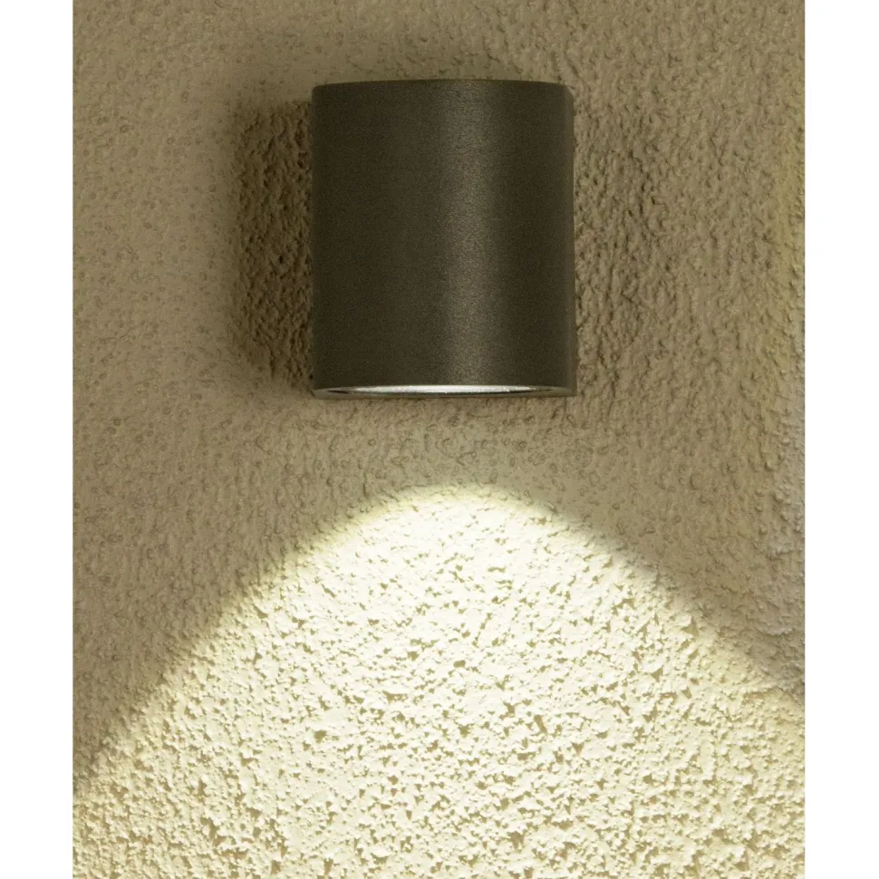 LED-ulkoseinävalaisin Aneta Lighting Union alasvalo IP54 tummanharmaa