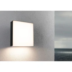 LED-ulkoseinävalaisin aurinkokennolla Paulmann Azalena, IP44, 3000K, liiketunnistin, antrasiitti