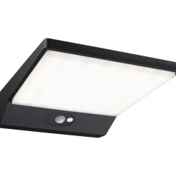 LED-ulkoseinävalaisin aurinkokennolla Paulmann Ronas, 18x25cm, IP44, 3000K, liiketunnistin, tummanharmaa
