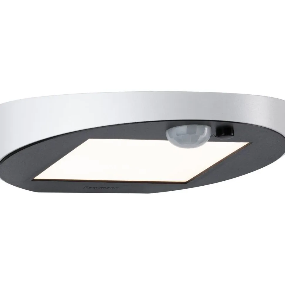 LED-ulkoseinävalaisin aurinkokennolla Paulmann Ryse, IP44, 3000K, liiketunnistin, antrasiitti