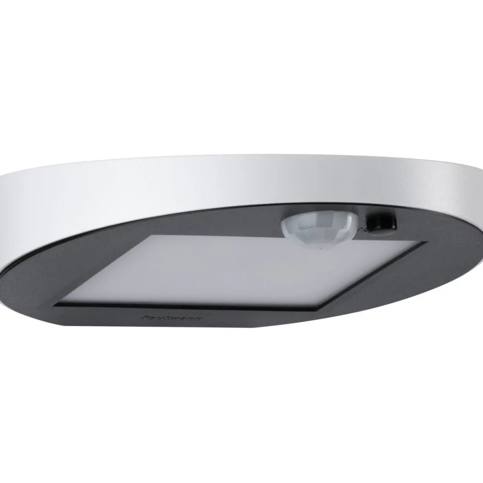 LED-ulkoseinävalaisin aurinkokennolla Paulmann Ryse, IP44, 3000K, liiketunnistin, antrasiitti