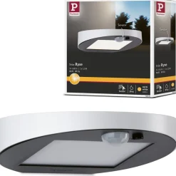 LED-ulkoseinävalaisin aurinkokennolla Paulmann Ryse, IP44, 3000K, liiketunnistin, antrasiitti