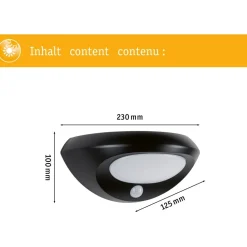 LED-ulkoseinävalaisin aurinkokennolla Paulmann Sorova, IP44, 3000K, antrasiitti
