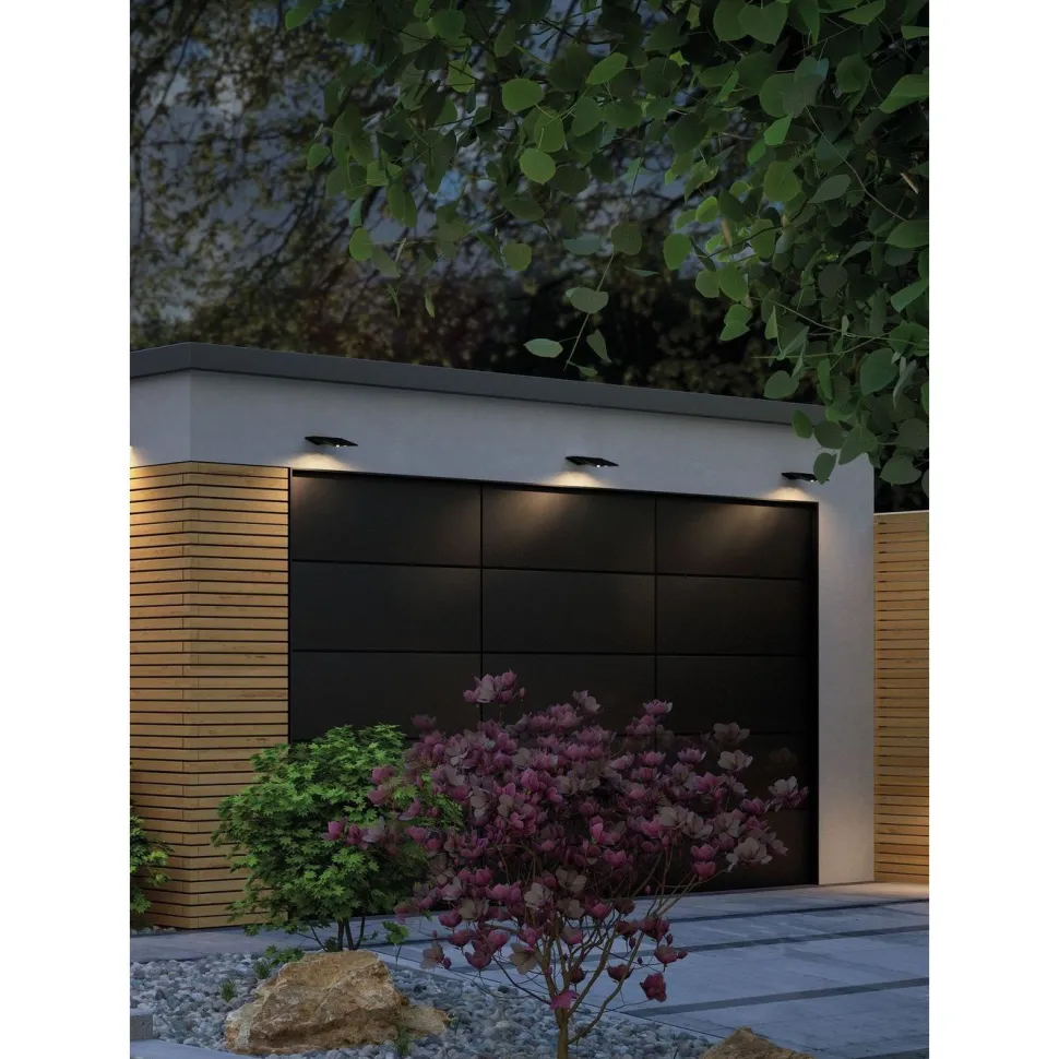 LED-ulkoseinävalaisin aurinkokennolla Paulmann Yoko, IP44, 3000K, liiketunnistin, antrasiitti