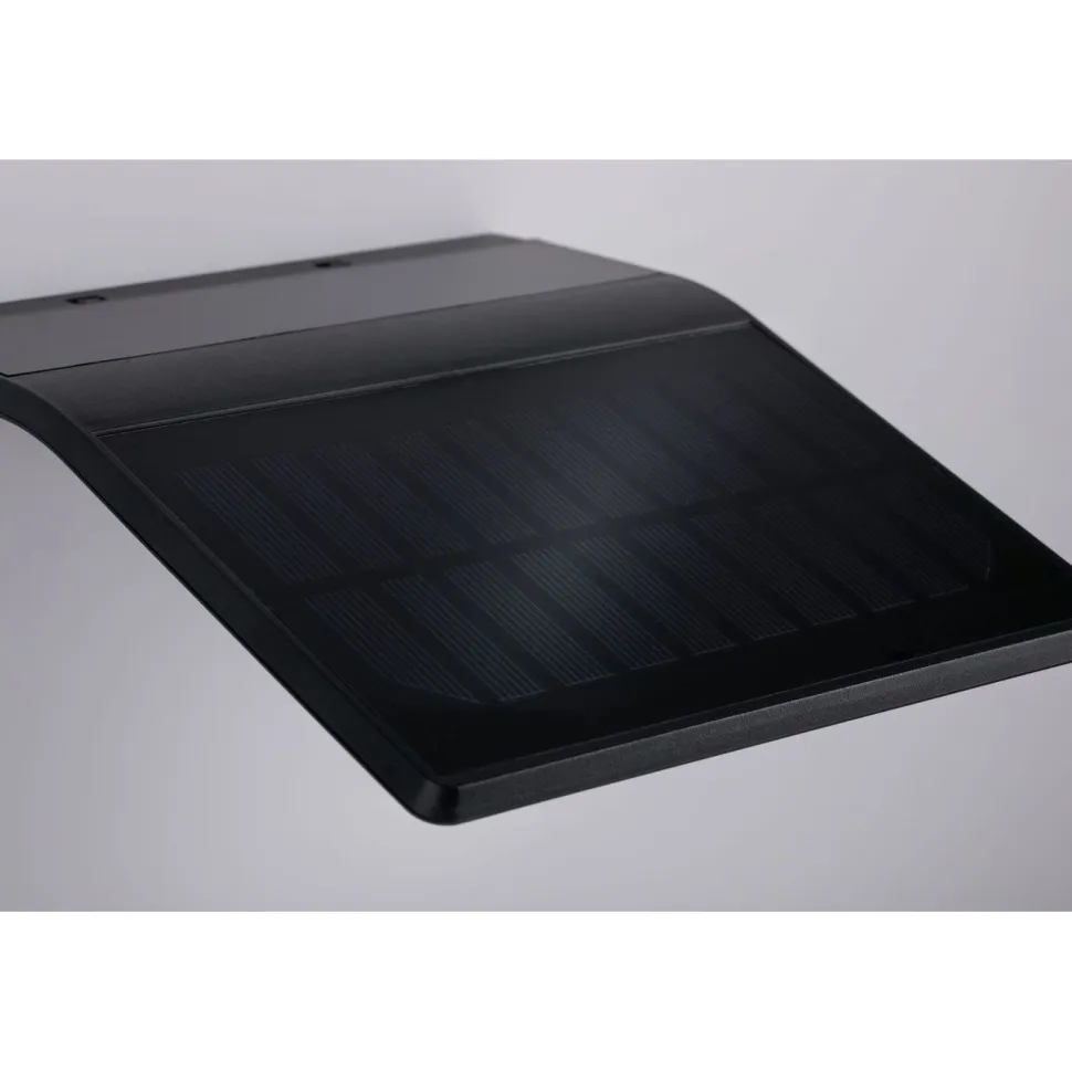 LED-ulkoseinävalaisin aurinkokennolla Paulmann Yoko, IP44, 3000K, liiketunnistin, antrasiitti