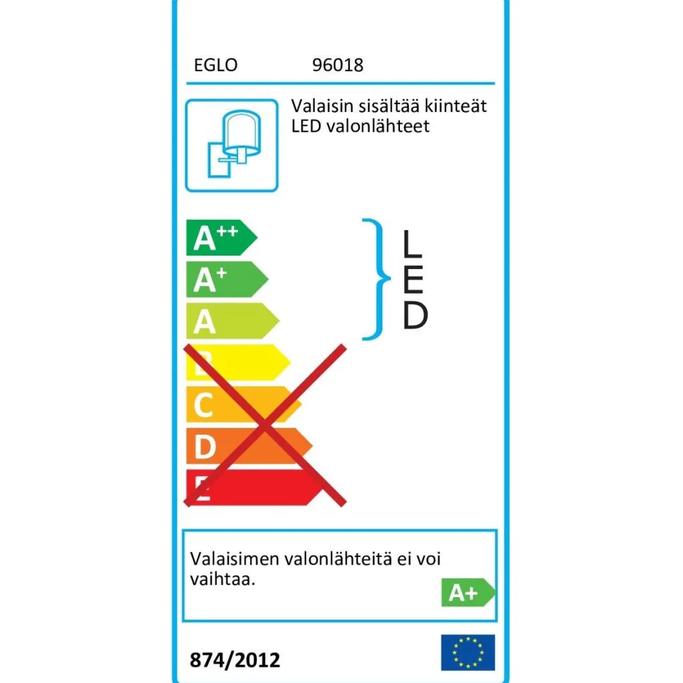 LED-ulkoseinävalaisin Eglo Breganzo liiketunnistimella antrasiitti