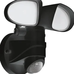 LED-ulkoseinävalaisin Eglo Pagino liiketunnistimella musta
