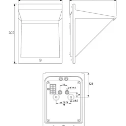 LED-ulkoseinävalaisin Ensto AVR8 eWay IP44 9W/830 harmaa polykarbonaattikuvulla