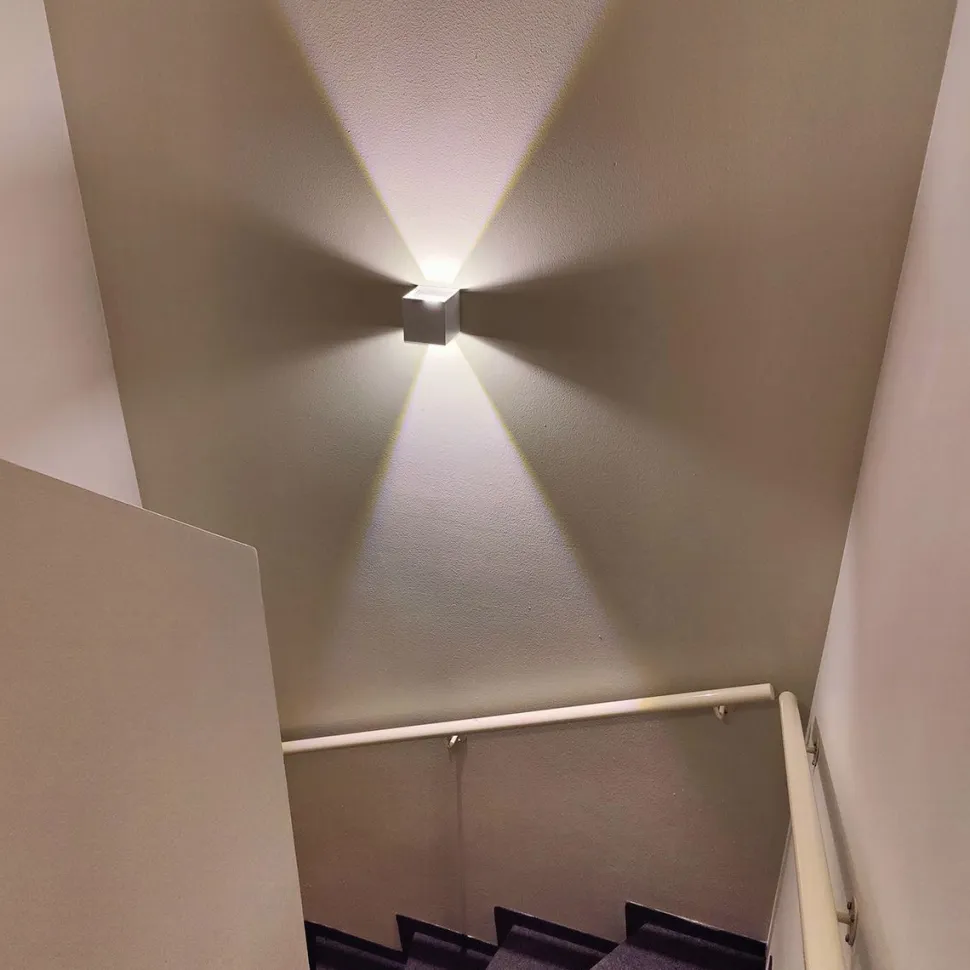 LED-ulkoseinävalaisin FTLIGHT Iina 2x5W 3000K 570lm säädettävä keila valkoinen