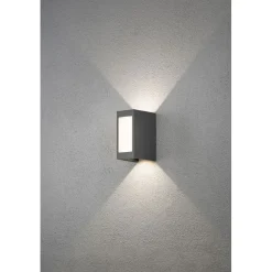 LED-ulkoseinävalaisin Konstsmide Cremona 82x128x172 mm säädettävä antrasiitinharmaa