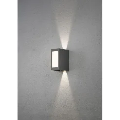 LED-ulkoseinävalaisin Konstsmide Cremona 82x128x172 mm säädettävä antrasiitinharmaa