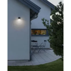 LED-ulkoseinävalaisin Konstsmide Monza 80x92x97 mm 6 W antrasiitinharmaa