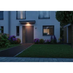 LED-ulkoseinävalaisin liike- ja hämärätunnistimella Paulmann Circula, Smart Home Zigbee 3.0, IP44, säädettävä värilämpötila, valkoinen