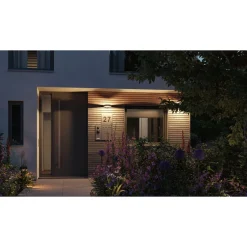 LED-ulkoseinävalaisin liiketunnistimella Paulmann Anela, IP44, 2200K, antrasiitti