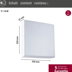 LED-ulkoseinävalaisin liiketunnistimella Paulmann Azalena, Smart Home Zigbee 3.0, IP44, säädettävä värilämpötila, antrasiitti