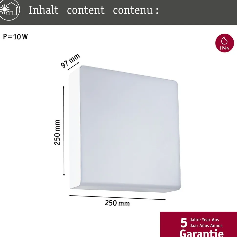 LED-ulkoseinävalaisin liiketunnistimella Paulmann Azalena, Smart Home Zigbee 3.0, IP44, säädettävä värilämpötila, antrasiitti