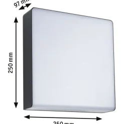 LED-ulkoseinävalaisin liiketunnistimella Paulmann Azalena, Smart Home Zigbee 3.0, IP44, säädettävä värilämpötila, antrasiitti