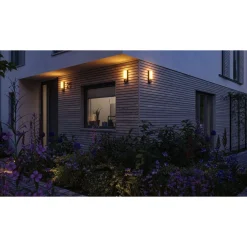 LED-ulkoseinävalaisin liiketunnistimella Paulmann Bonnie, IP44, 2200-3000K, antrasiitti