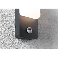 LED-ulkoseinävalaisin liiketunnistimella Paulmann Bonnie, IP44, 2200-3000K, antrasiitti