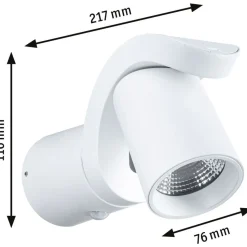LED-ulkoseinävalaisin liiketunnistimella Paulmann Cuff, IP44, 3000K, korroosionkestävä, antrasiitti