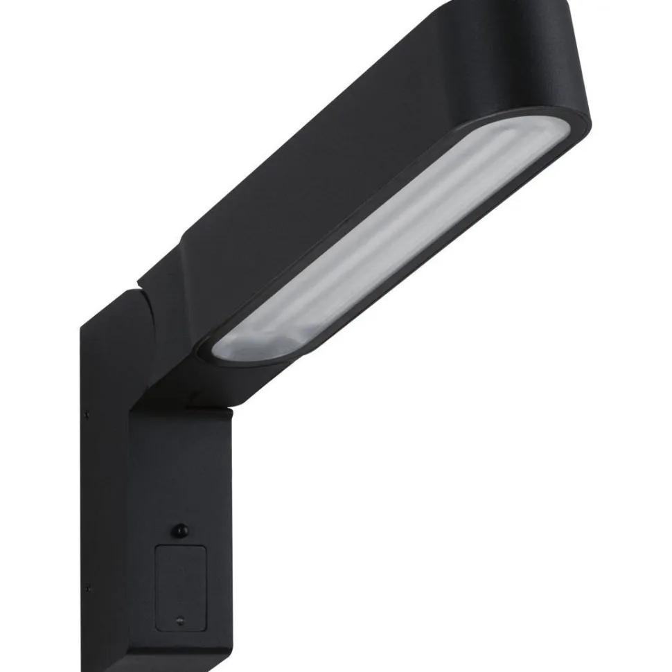 LED-ulkoseinävalaisin liiketunnistimella Paulmann Ito Vertical, IP44, 3000K, antrasiitti