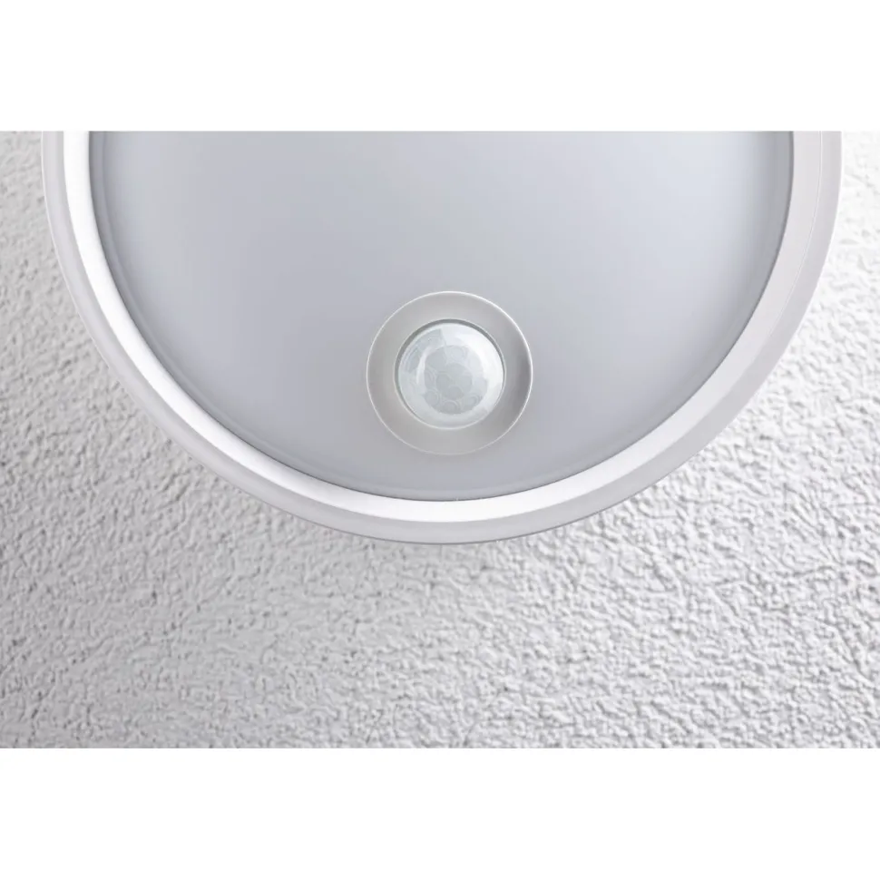 LED-ulkoseinävalaisin liiketunnistimella Paulmann Platomo, IP44, 18cm, 3000K, korroosionkestävä, musta