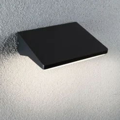 LED-ulkoseinävalaisin liiketunnistimella Paulmann Ronea, IP44, 18x25cm, 7.4W, 3000K, tummanharmaa