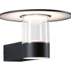 LED-ulkoseinävalaisin liiketunnistimella Paulmann Sienna, IP44, 3000K, korroosionkestävä, antrasiitti