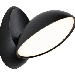 LED-ulkoseinävalaisin Paulmann Batona, IP44, 3000K, antrasiitti