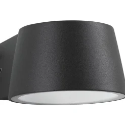 LED-ulkoseinävalaisin Paulmann Capea, IP44, 2200K, antrasiitti