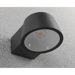 LED-ulkoseinävalaisin Paulmann Capea, IP44, 2200K, antrasiitti