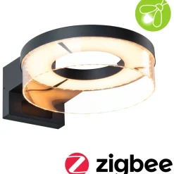 LED-ulkoseinävalaisin Paulmann Capera Smart Home 231mm Zigbee 3.0 Capera 12.5W 800lm hämäräohjattu liiketunnistin IR valkoinen
