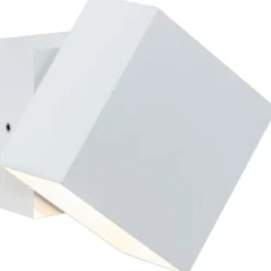 LED-ulkoseinävalaisin Paulmann Cybo Square, IP65, 10x10cm, 2700K, valkoinen