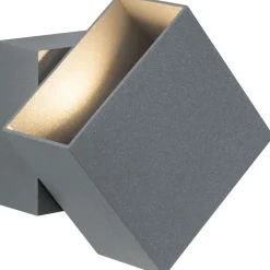LED-ulkoseinävalaisin Paulmann Cybo Square, IP65, 10x10cm, 2700K, valkoinen