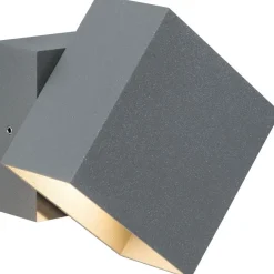 LED-ulkoseinävalaisin Paulmann Cybo Square, IP65, 10x10cm, 2700K, valkoinen