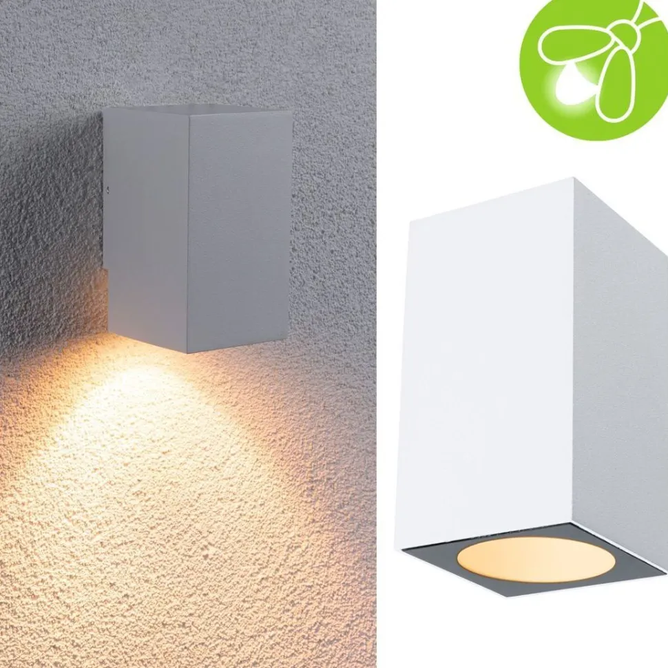 LED-ulkoseinävalaisin Paulmann Flame, IP44, 2200K, antrasiitti