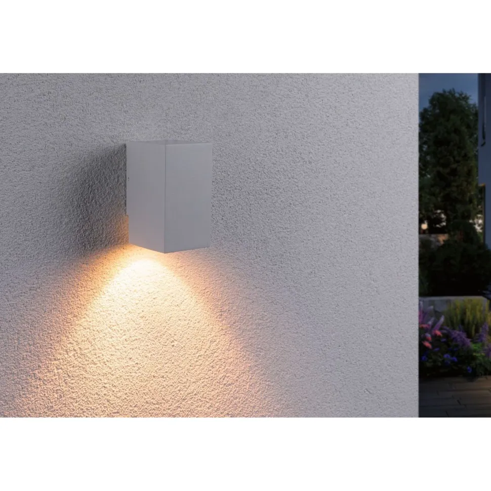 LED-ulkoseinävalaisin Paulmann Flame, IP44, 2200K, antrasiitti