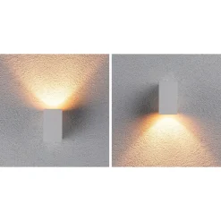LED-ulkoseinävalaisin Paulmann Flame, IP44, 2200K, antrasiitti