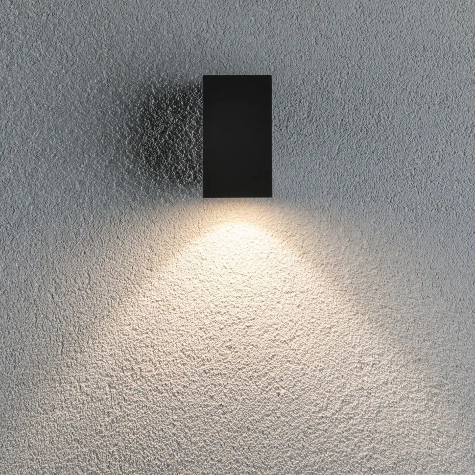 LED-ulkoseinävalaisin Paulmann Flame, IP44, 58x75mm, 3000K, 3.8W, 320lm, antrasiitti