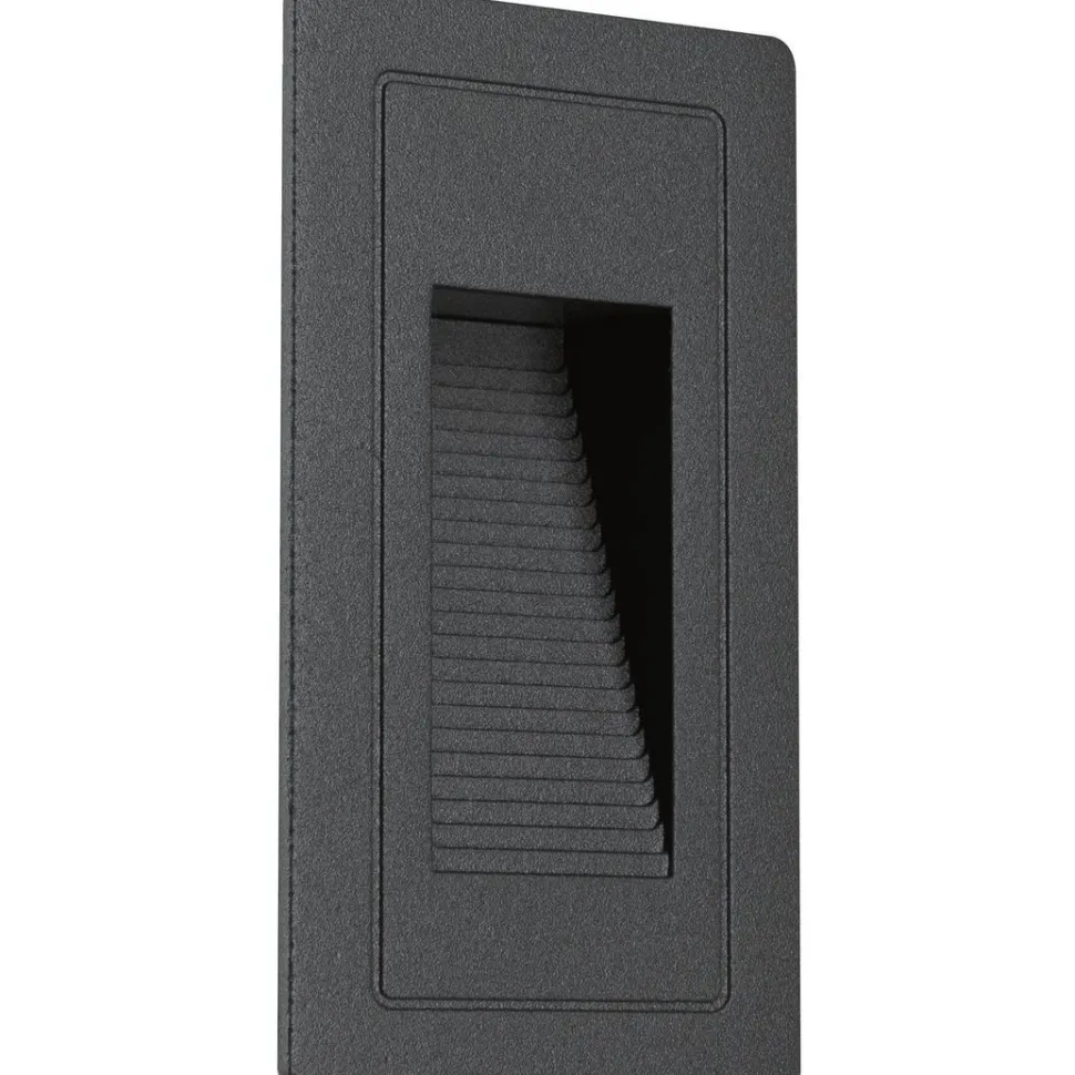 LED-ulkoseinävalaisin Paulmann High, IP44, 103x58mm, 3000K, 4W, 30lm, musta
