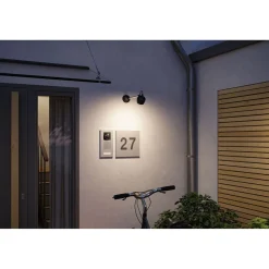 LED-ulkoseinävalaisin Paulmann Kikolo, Smart Home Zigbee 3.0, IP65, 90mm, RGBW+, antrasiitti