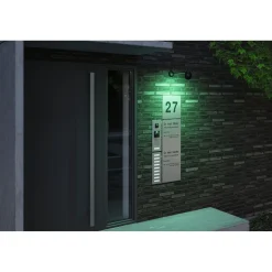 LED-ulkoseinävalaisin Paulmann Kikolo, Smart Home Zigbee 3.0, IP65, 90mm, RGBW+, antrasiitti