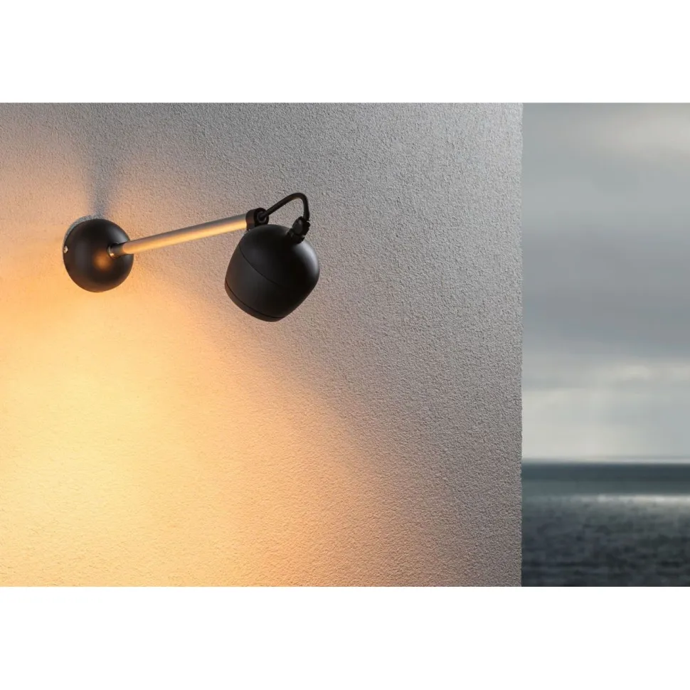 LED-ulkoseinävalaisin Paulmann Kikolo, Smart Home Zigbee 3.0, IP65, 90mm, säädettävä värilämpötila, antrasiitti