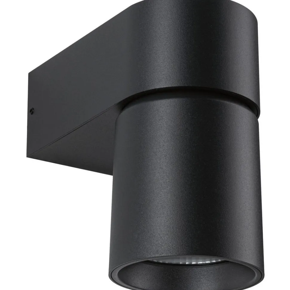 LED-ulkoseinävalaisin Paulmann Kimu, IP44, 80mm, 3000K, antrasiitti