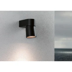 LED-ulkoseinävalaisin Paulmann Kimu, IP44, 80mm, 3000K, antrasiitti