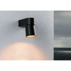 LED-ulkoseinävalaisin Paulmann Kimu, IP44, 80mm, 2200K, antrasiitti