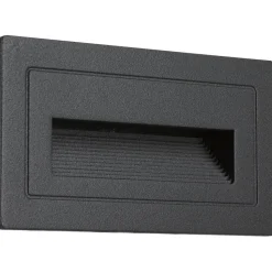LED-ulkoseinävalaisin Paulmann Long, IP44, 103x58mm, 3000K, 4W, 30lm, musta