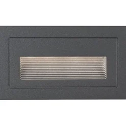 LED-ulkoseinävalaisin Paulmann Long, IP44, 103x58mm, 3000K, 4W, 30lm, musta